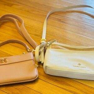 Elegant Cream and Rose Women Bags Anne Klein and Nanette Lepore.. 2 bags